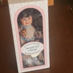 Vintage Native American Doll Emerald Doll Collection Exclusive Design New